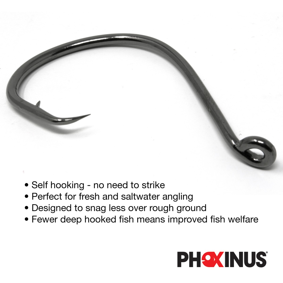 commercial fishing hooks uk Phoxinus Circle Hooks - Freshwater / Sea fishing hooks - Pike Cod Bass  Pollock
